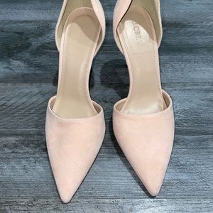 Elsie Pink Suede D’orsay Pumps size 8